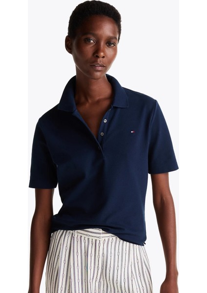 Kadın Th 1985 Koleksiyonu Polo T-Shirt - Lacivert fiyatları
