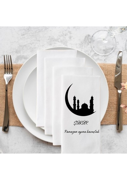 Baskılı Söz Düğün Nişan Doğum Günü Özel Gün Peçetesi Sunum Peçetesi 20 Adet