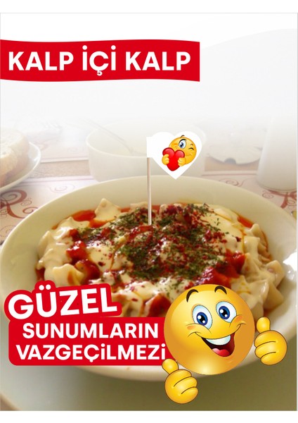 Kalpli Emojili Servis Kürdanı modelleri