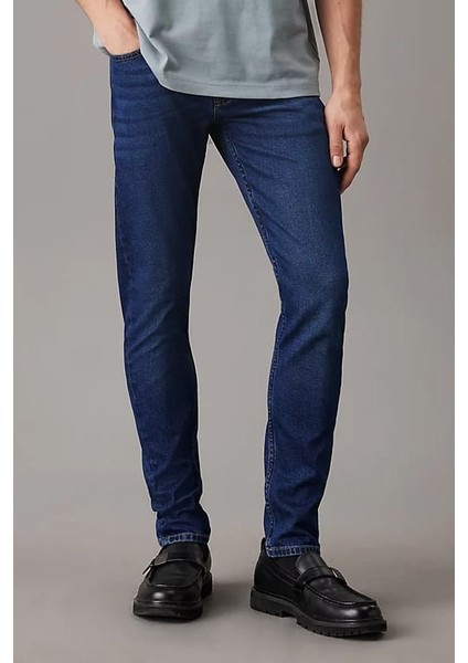 Erkek Ck Dar Paça Jean - Koyu Mavi