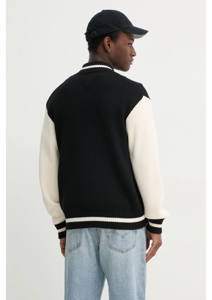 Erkek Tjm Varsity Baseball Hırka - Siyah fiyatları