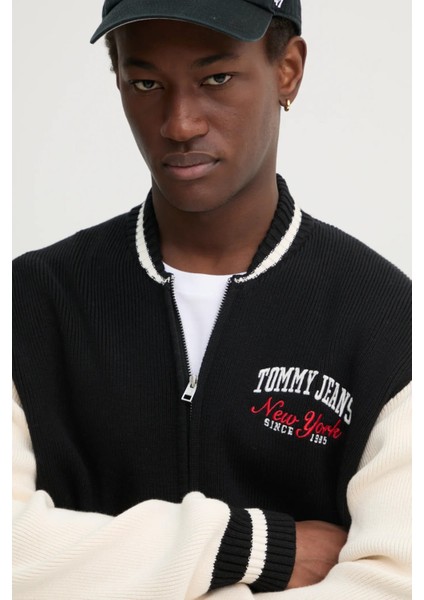 Erkek Tjm Varsity Baseball Hırka - Siyah modelleri
