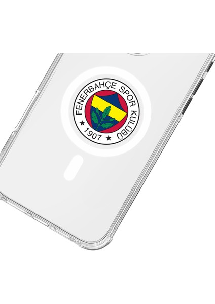 Apple iPhone 14 Fenerbahçe Magsafe Logo Şeffaf Telefon Kılıfı modelleri