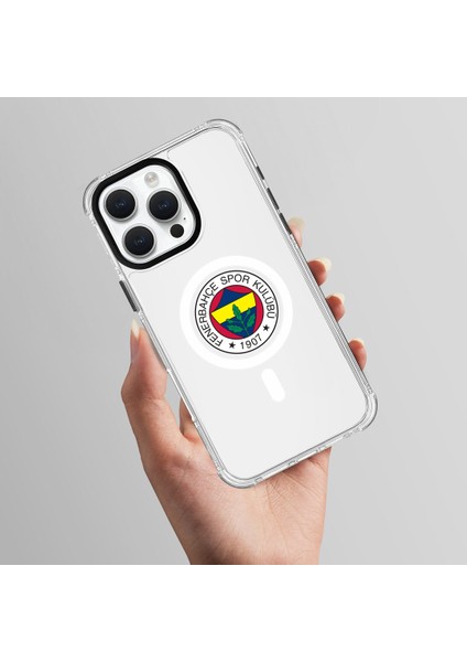Apple iPhone 14 Fenerbahçe Magsafe Logo Şeffaf Telefon Kılıfı fırsatları