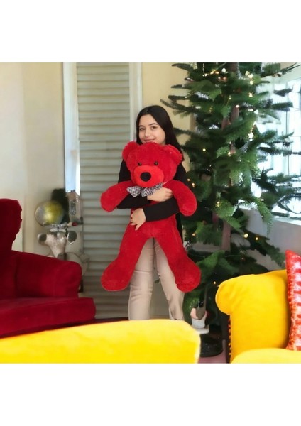 Kırmızı Sevgililer Günü Ayı Peluş Oyuncak Ayıcık 80 cm