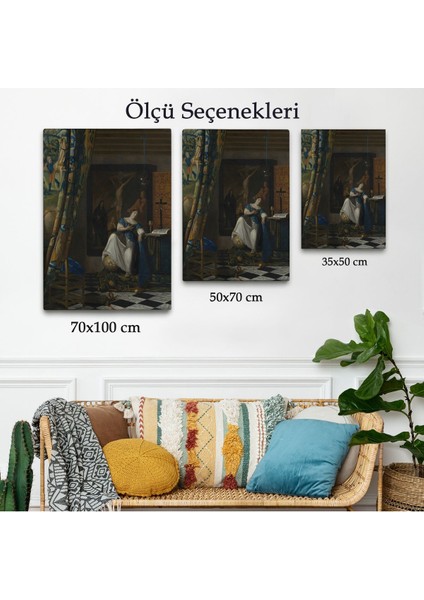 Johannes Vermeer - Katolik Inancının Alegorisi Tablo- Allegory Of The Catholic FAITH-8057