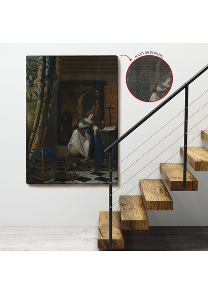 Johannes Vermeer - Katolik Inancının Alegorisi Tablo- Allegory Of The Catholic FAITH-8057