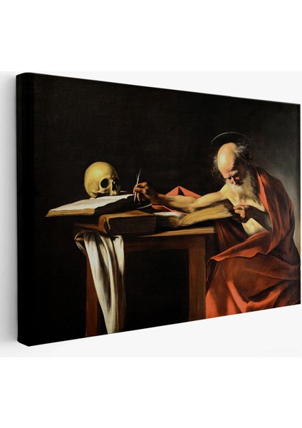 Caravaggio - Saint Jerome Yazma TABLO-7124