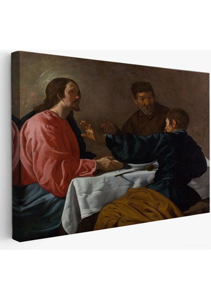 Diego Velázquez - Emmaus'ta Akşam Yemeği Tablo - The Supper At EMMAUS-7145