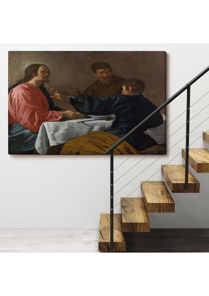 Diego Velázquez - Emmaus'ta Akşam Yemeği Tablo - The Supper At EMMAUS-7145