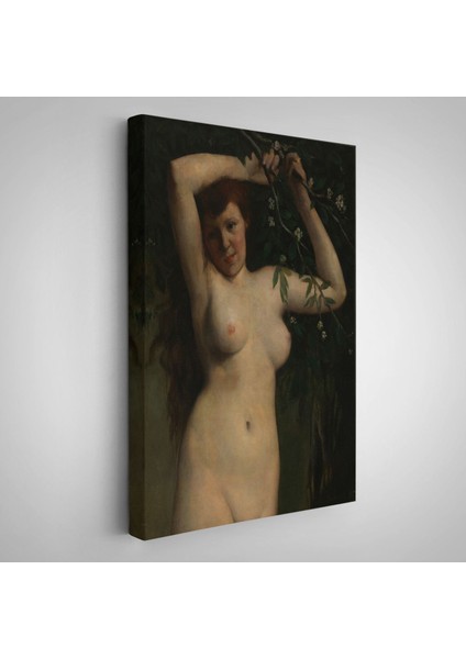 Gustave Courbet - Dallara Tutunan Nü Kadın TABLOSU-7364