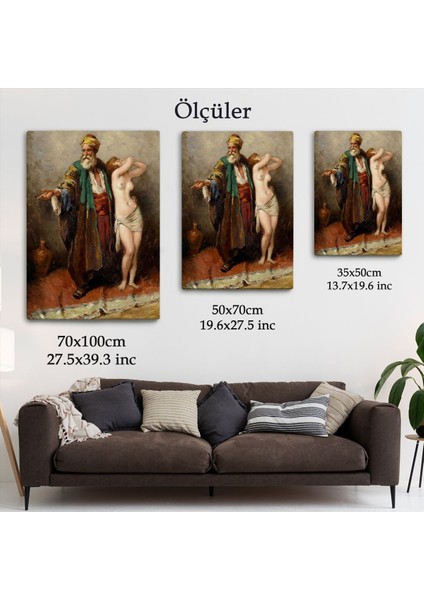 Çıplak Arap Cariyesi Dekoratif Duvar TABLOSU-6136