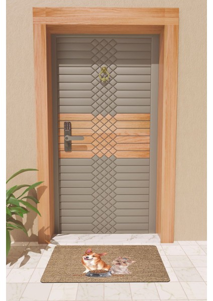 Modern Dijtal Baskı Köpekler Mama Kapı Önü Paspası fiyatları