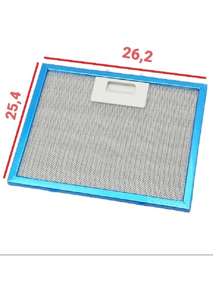 AD-6001 x Davlumbaz Alüminyum Filtre 25,4 x 26,2