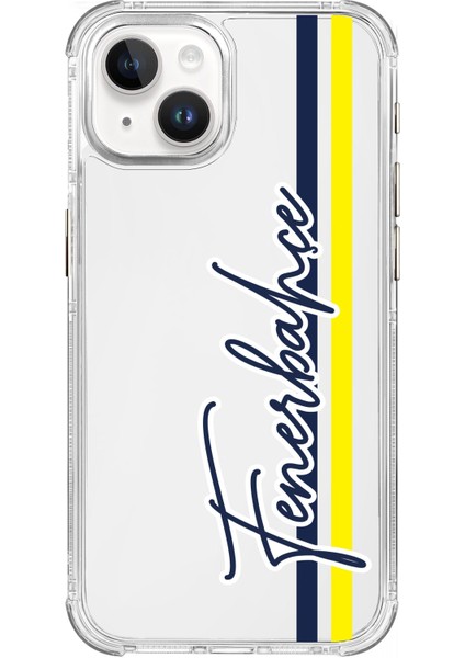 Apple iPhone 15 Fenerbahçe El Yazı Şeffaf Telefon Kılıfı