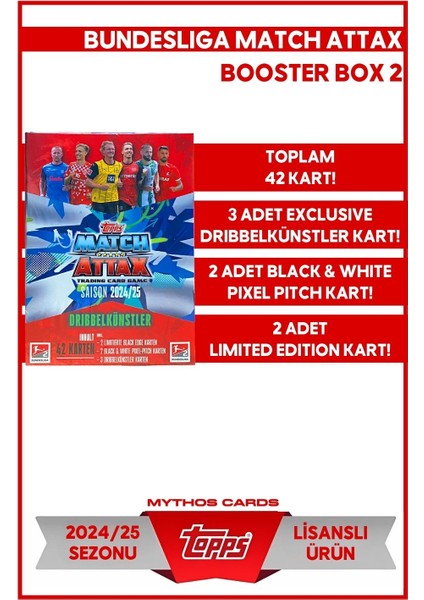 Topps Bundesliga Match Attax 24/25 - Booster Box 2 - Dribbelkünstler