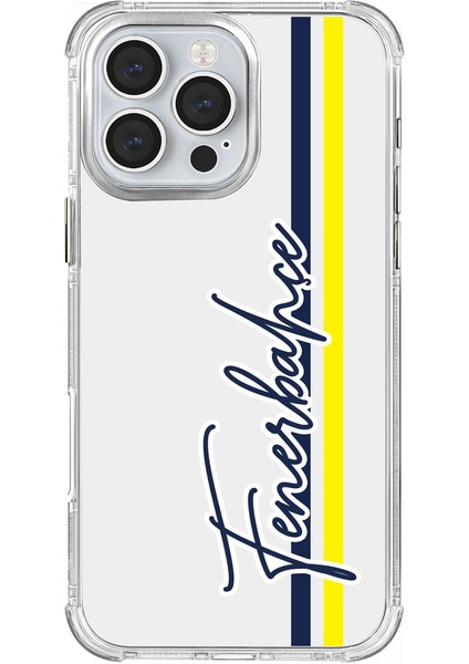 Apple iPhone 16 Pro Max Fenerbahçe El Yazı Şeffaf Telefon Kılıfı