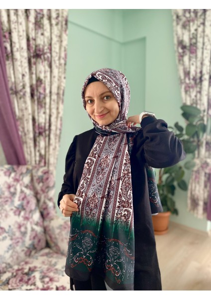 Hint Ipek Desenli Vual Tensel Şal