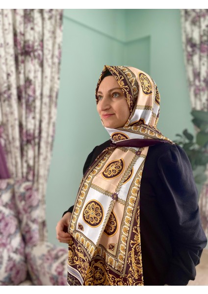Hint Ipek Desenli Vual Tensel Şal