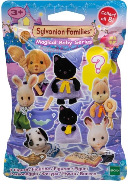 Sylvanian Families Minifigür Sihirli Kostüm Serisi Temalı Sürpriz Mini Bebek - 5 cm - 4 Adet