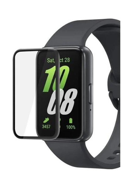 Samsung Galaxy Fit 3 Uyumlu 5d Tam Kaplayan Siyah Çerçeveli Nano Jelatin Ekran Koruyucu modelleri