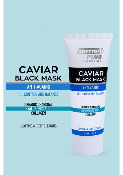 Havyar Yaşlanma Karşıtı Yağ Kontrol ve Dengeleyici Siyah Maske 100ML