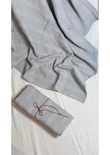 Bebek Pamuk Muslin Pike 100*100 -Açıkgri