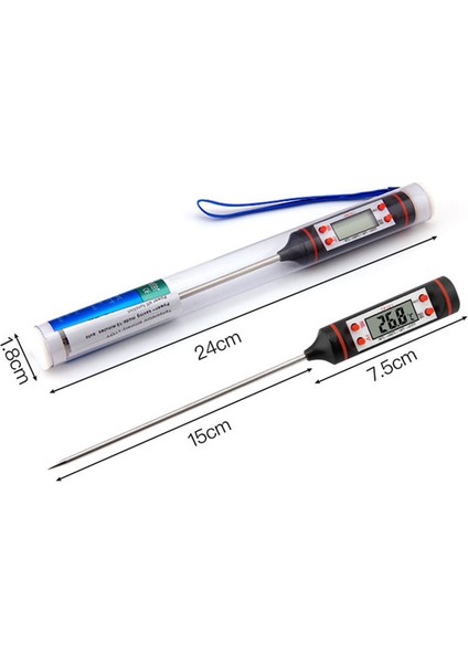 Dijital Gıda Termometersi Sıvı Gıda,et,su,süt Sıcaklık Ölçer Mutfak İçin Gıda Termometresi indirimleri