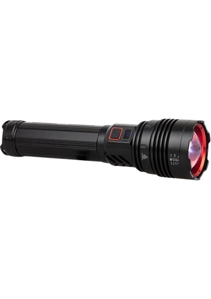 PD-12500 Su Geçirmez 50 Watt 5000 Lümen Süper Güçlü LED Profesyonel Şarjlı El Feneri