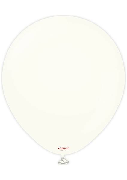 Retro Beyaz Pastel Balon 10 Lü 5 Inç