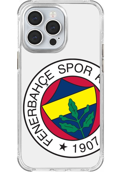Apple iPhone 13 Pro Fenerbahçe Büyük Logo Şeffaf Telefon Kılıfı