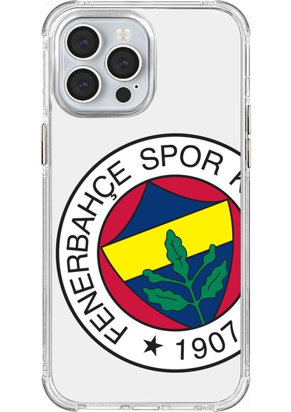 Apple iPhone 13 Pro Max Fenerbahçe Büyük Logo Şeffaf Telefon Kılıfı