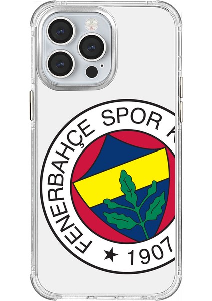 Apple iPhone 14 Pro Max Fenerbahçe Büyük Logo Şeffaf Telefon Kılıfı