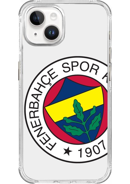 Apple iPhone 15 Pro Fenerbahçe Büyük Logo Şeffaf Telefon Kılıfı