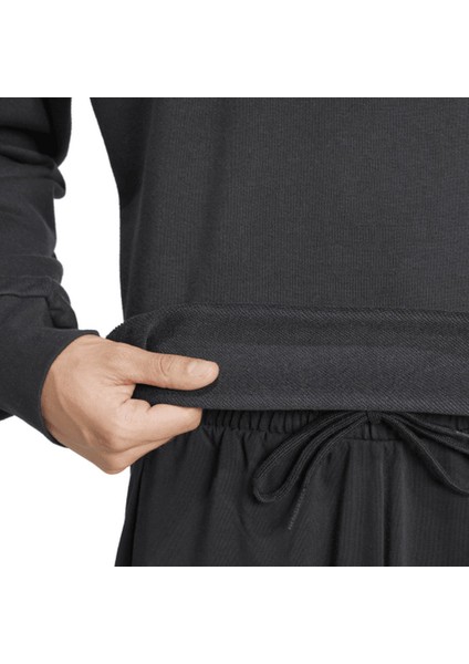 Erkek Siyah Sweatshirt M 3S FT SWT JE6372 fırsatları