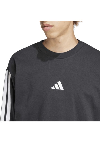 Erkek Siyah Sweatshirt M 3S FT SWT JE6372 indirimleri