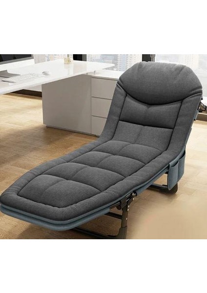 SN-24922 TAŞINABİLİR AYARLANABİLİR 5 KADEME SÜNGER KAMP YATAK ŞEZLONG (KOYU GRİ)