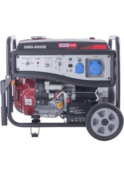 OMG9000-E Marşlı Monofaze Benzinli Jeneratör 9 kVA