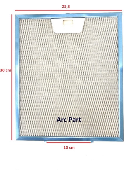 Tek Mandallı ( Tırnaklı) Aspiratör - Davlumbaz Alüminyum Filtre 30 X25,3