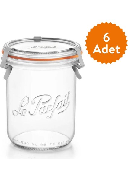 Bistrot Cam Kavanoz 580 Ml (6 Adet)