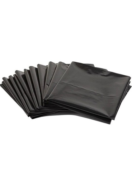 80X110 cm Kalın Ağır Hizmet Yırtılmaz Dökme Çöp Torbası 10 Adet Kalın Çöp Poşeti Jumbo Boy