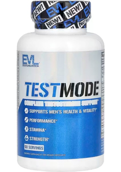 , Testmode, Complete 100 Veggie Capsules.made In Usa
