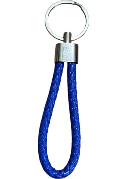 Deri Örgü Anahtarlık - Kadın, Erkek, Genç Deri Örgü Halat Anahtarlık / Sax Mavi Renk fiyatları