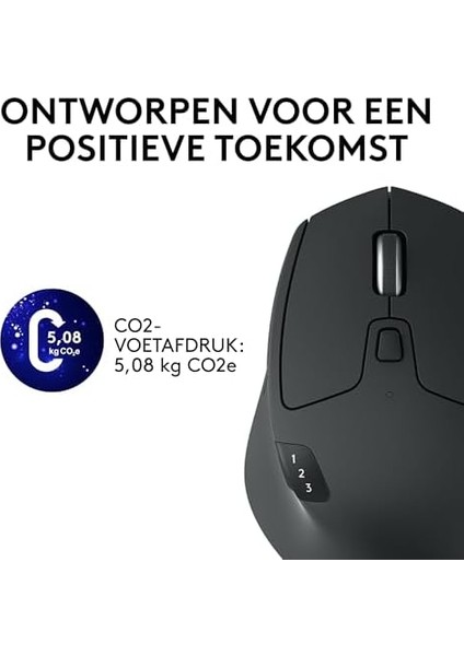 - M720 Triathlon Windows/mac Için Kablosuz Mouse (Bluetooth, Unifying, Easy-Switch - Üç Cihaz Arasında Kolayca Geçiş Sağlar) Siyah
