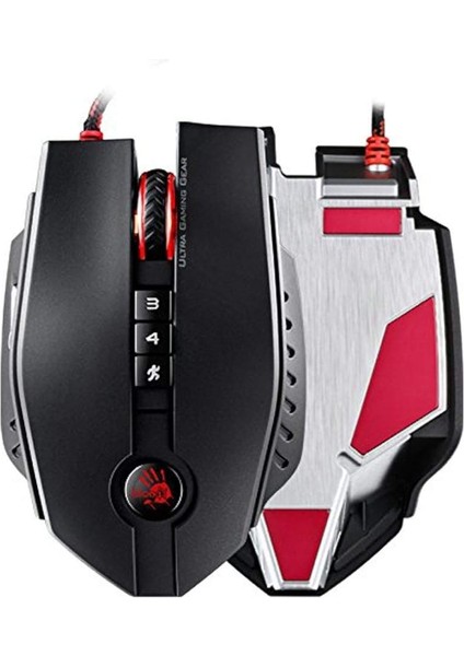 ZL50A Siyah 8200DPI, Infrared Switch ,metal Ayak, Ultra Core 3&4 Aktif, Çözünürlük Ayarlı, Optik Gaming (Oyuncu) Mouse