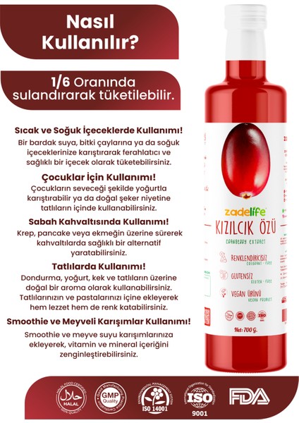 Kızılcık Özü 700 G