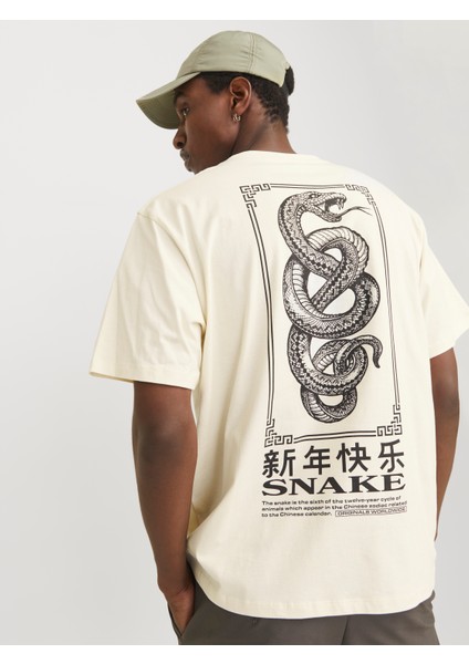 Jorsnake Tee Ss Crew Neck Tg Ln Erkek Bej Tshirt 12275402-06 fiyatları