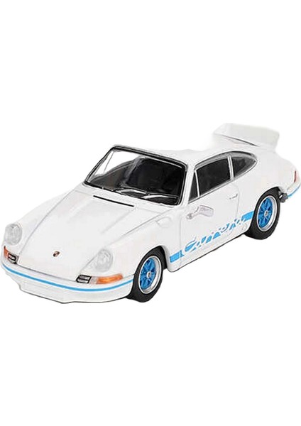 Mini Gt 1/64 Porsche 911 Carrera Rs 2.7 Grand Prix White With Blue Livery