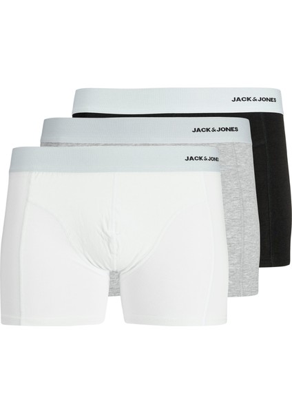 Jack Jones Jacsense Bamboo Trunks 3 Pack Sn Erkek Beyaz Boxer 12276566-01