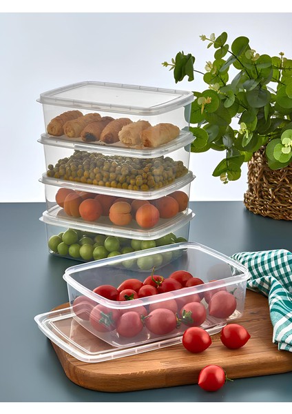 Birdoludükkan 10 Adet 1,35 Lt Dondurulmuş Öğünlüket Ve Sebze Saklama Kabı-Porsiyon Buzluk Kabı